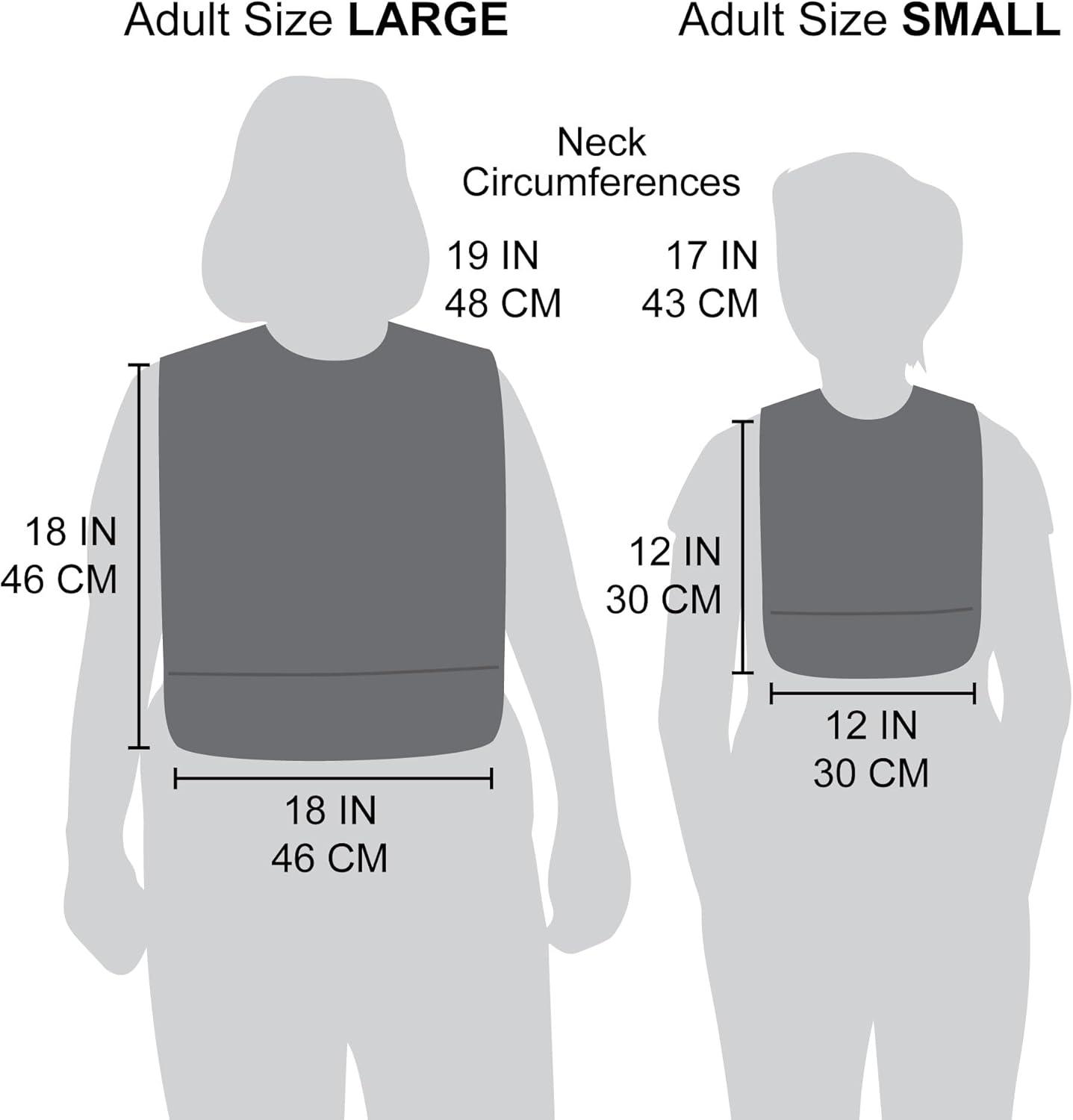 image:imageTiny Twinkle 2Pack of Premium Bibs for Adult Men Women and Teens Clothing Protector for Elderly and Special NeedsSlate Blue Charcoal