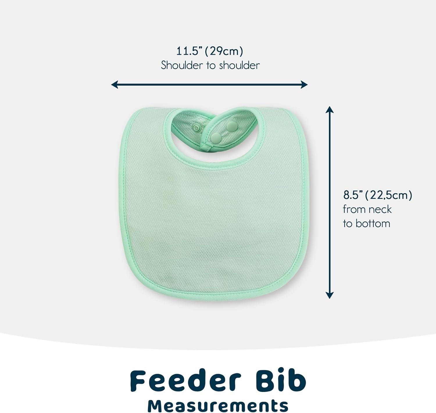 image:imageTiny Twinkle Baby Feeding Bibs Waterproof and Absorbent Infant Drool and Feeding Baby BibsBoy Pastel New 8pack