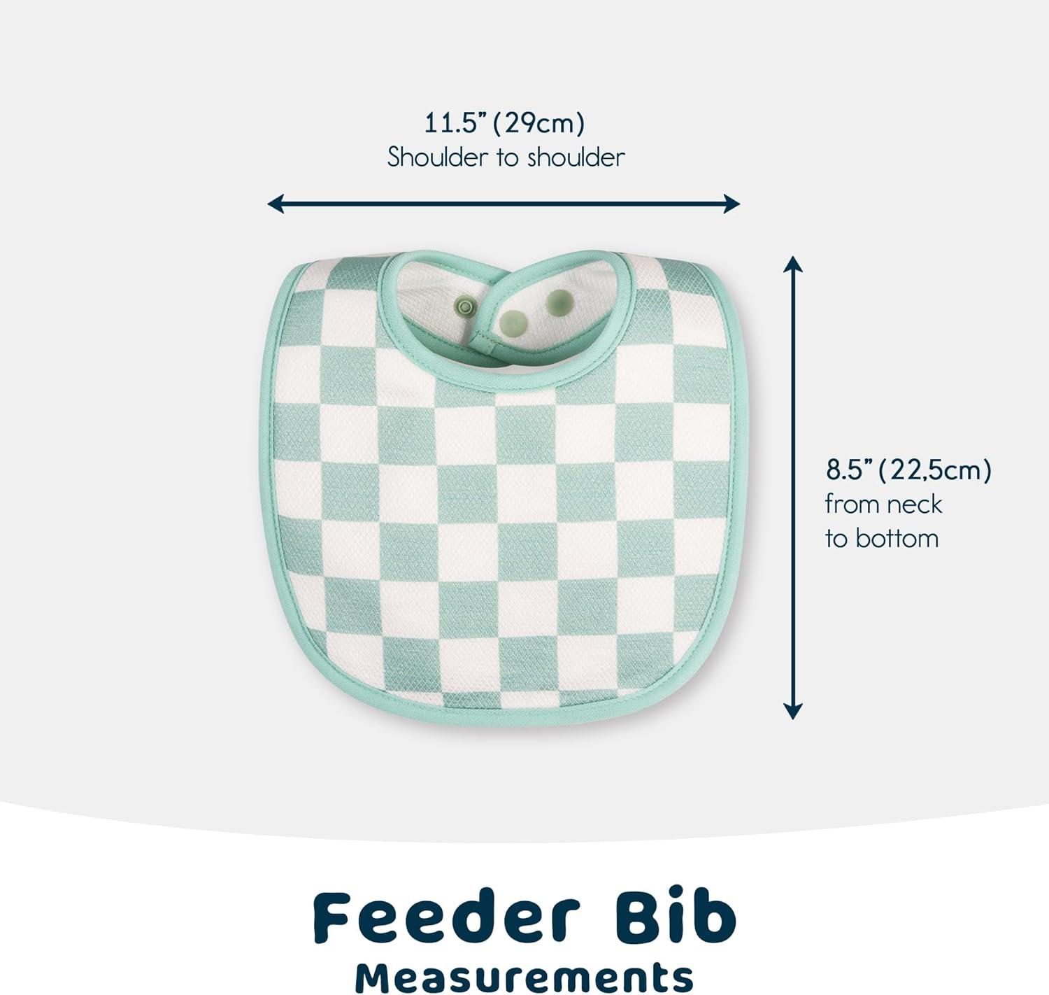 image:imageTiny Twinkle Baby Feeding Bibs Waterproof and Absorbent Infant Drool and Feeding Baby BibsBoy Print 8pack