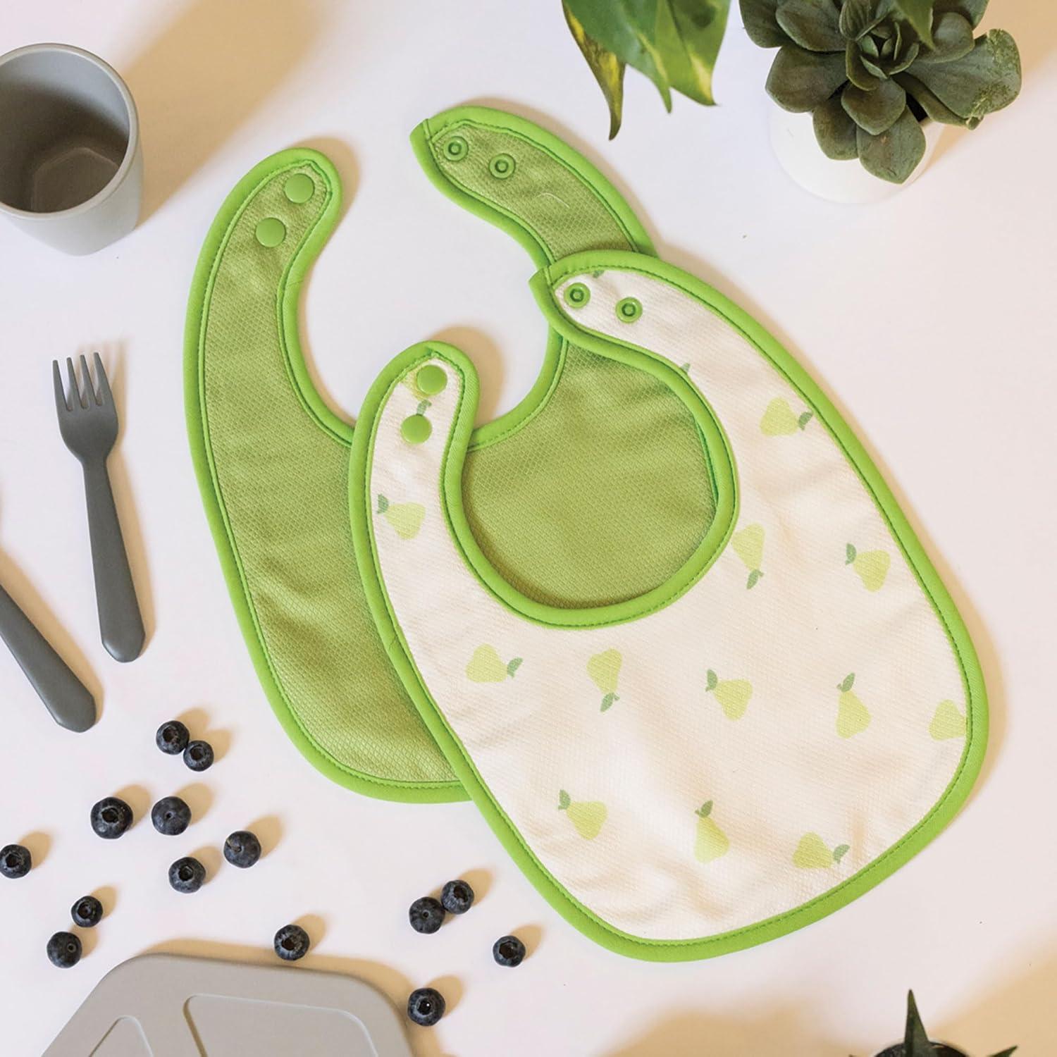 image:imageTiny Twinkle Baby Feeding Bibs Waterproof and Absorbent Infant Drool and Feeding Baby BibsBoy Print 8pack
