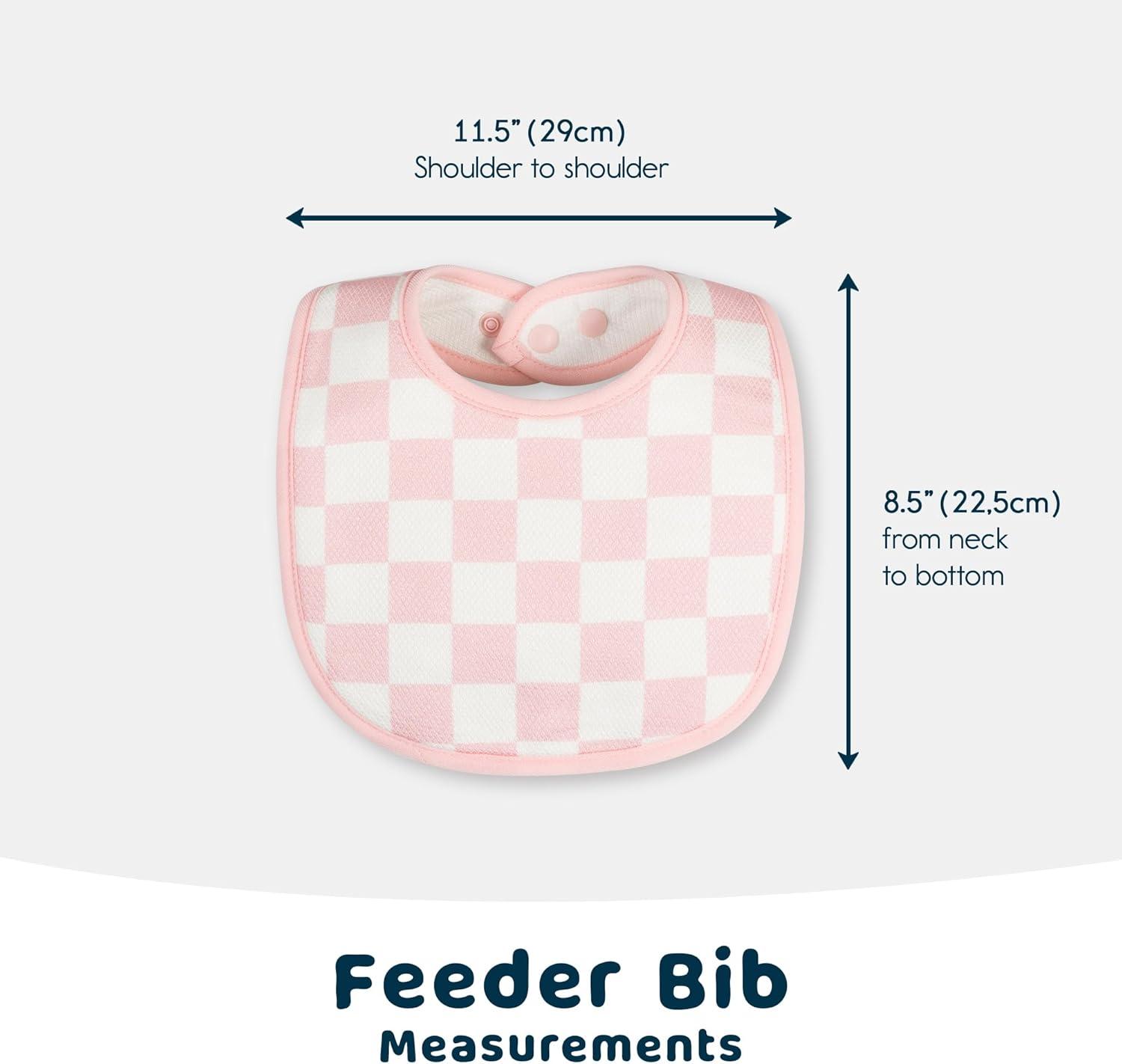 image:imageTiny Twinkle Baby Feeding Bibs Waterproof and Absorbent Infant Drool and Feeding Baby BibsGirl Print 8pack