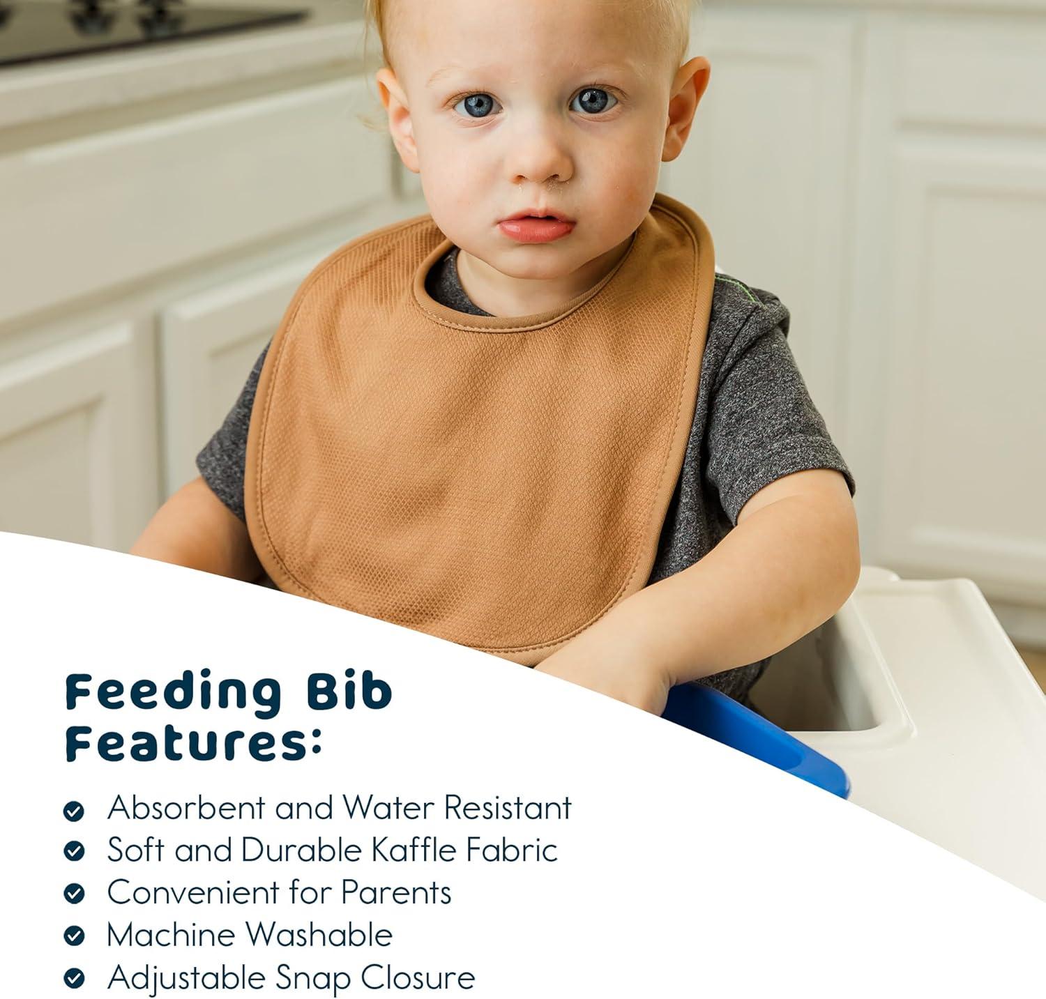 image:imageTiny Twinkle Baby Feeding Bibs Waterproof and Absorbent Infant Drool and Feeding Baby BibsSpring Boy Set 8pack