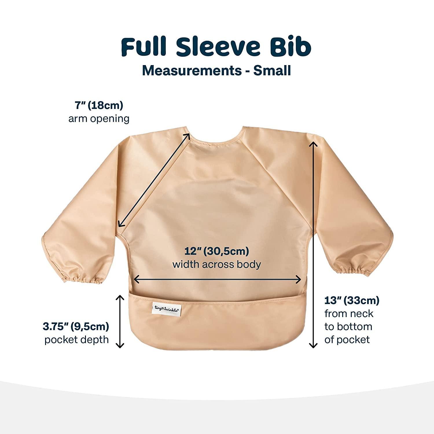 image:imageTiny Twinkle Long Sleeve Bib for Babies amp Toddlers 2Pack Waterproof Smock Bib for Eating Machine Washable amp MessProof Feeding Essentials Newborn Shower Gift Grey Indigo624MPeriwinkle Putty