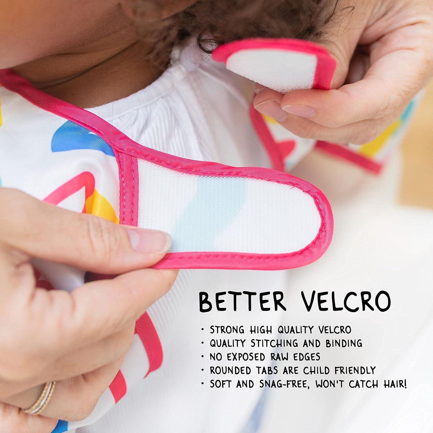 image:imageTiny Twinkle Long Sleeve Bib for Babies amp Toddlers 2Pack Waterproof Smock Bib for Eating Machine Washable amp MessProof Feeding Essentials Newborn Shower Gift Grey Indigo624MRose Burgundy