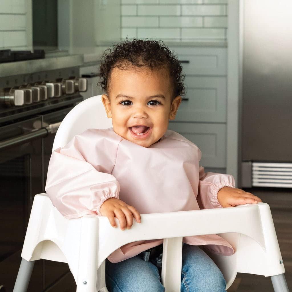 image:imageTiny Twinkle Long Sleeve Bib for Babies amp Toddlers 2Pack Waterproof Smock Bib for Eating Machine Washable amp MessProof Feeding Essentials Newborn Shower Gift Grey Indigo624MRose Burgundy