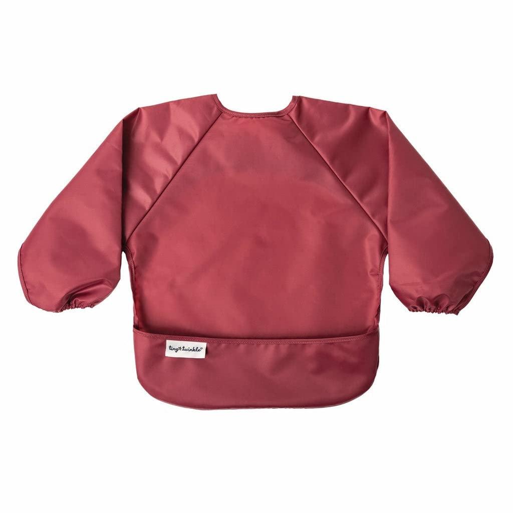 image:imageTiny Twinkle Long Sleeve Bib for Babies amp Toddlers 2Pack Waterproof Smock Bib for Eating Machine Washable amp MessProof Feeding Essentials Newborn Shower Gift Grey Indigo624MRose Burgundy