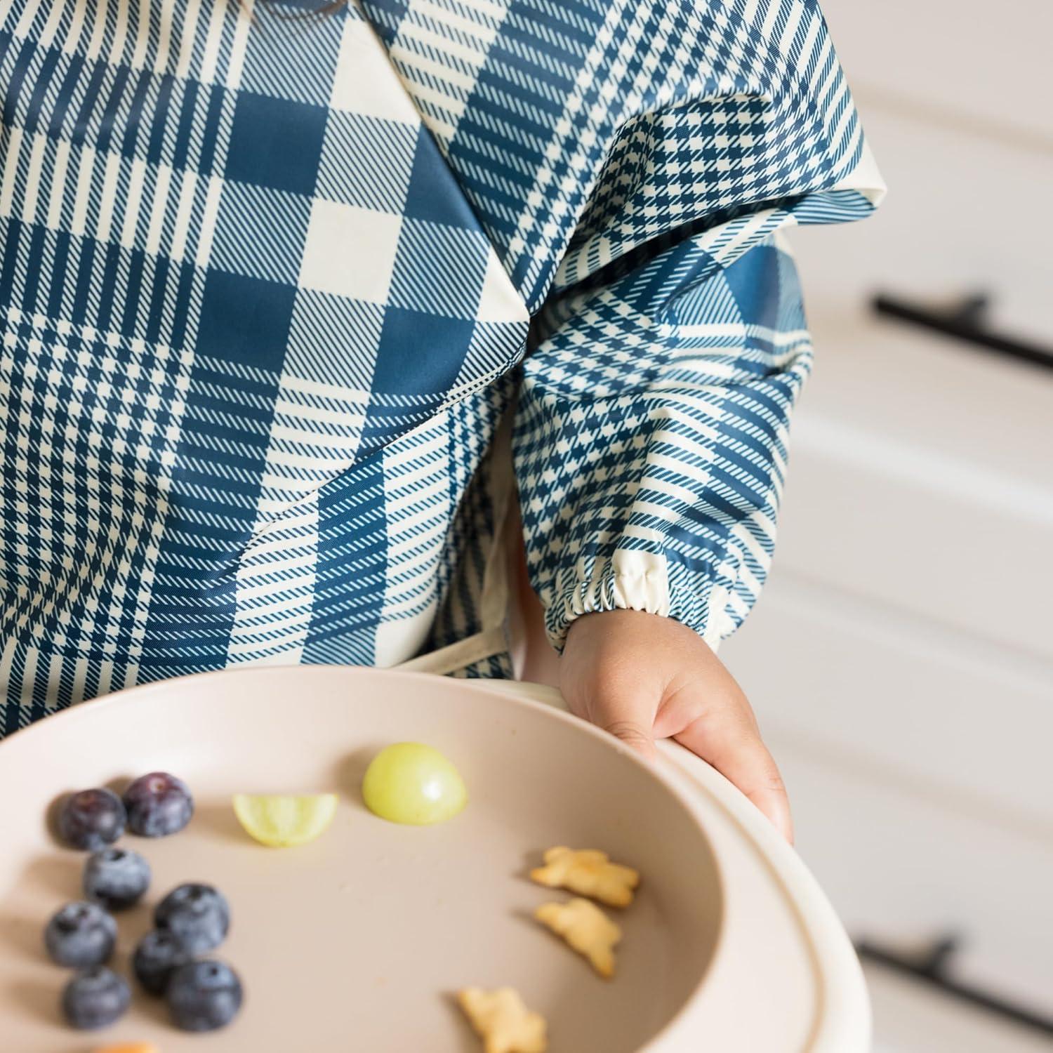 image:imageTiny Twinkle Long Sleeve Bib for Babies amp Toddlers Waterproof Smock Bib for Eating Machine Washable amp MessProof Feeding Essentials Newborn Shower Gift Checkers Black 24YGingham