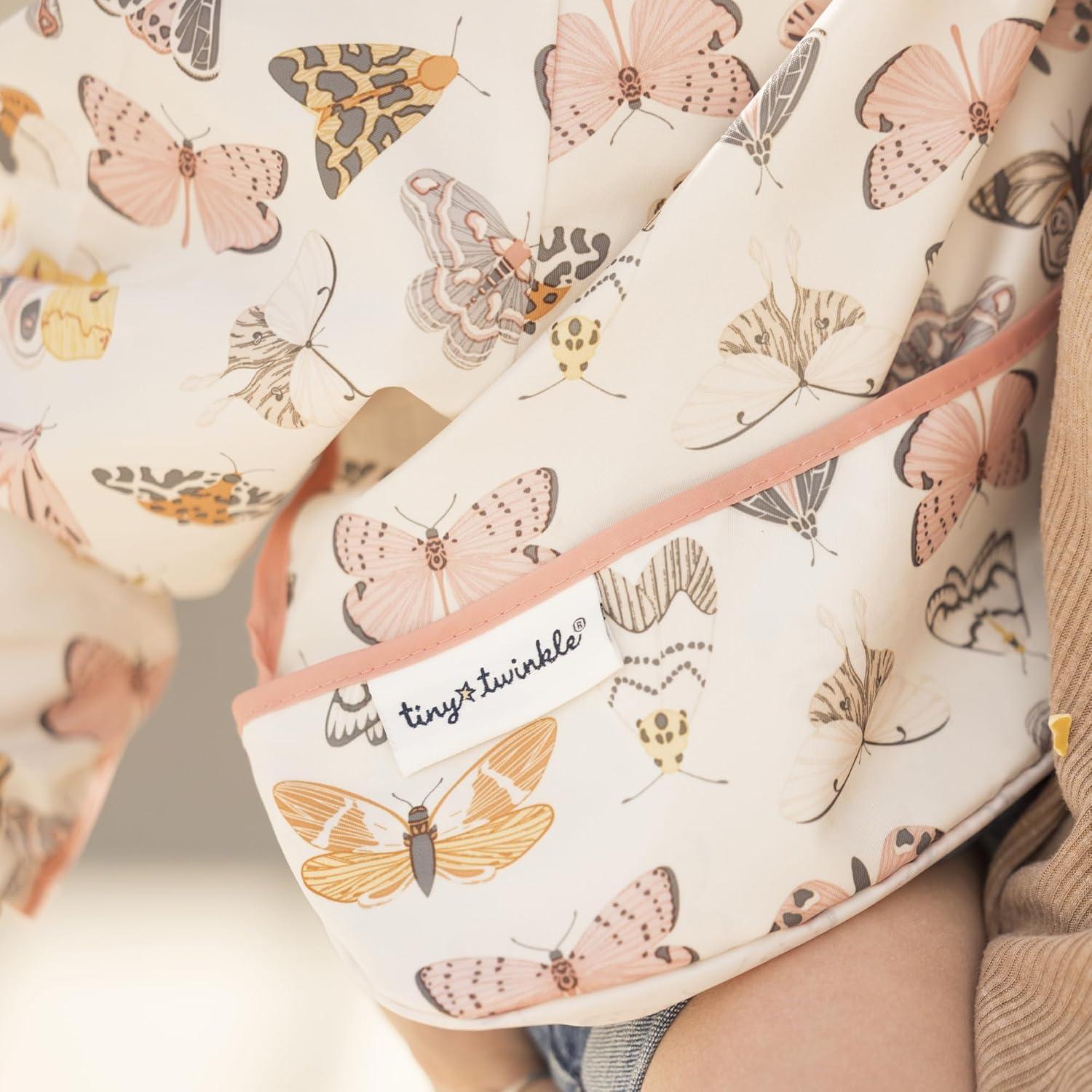 image:imageTiny Twinkle Long Sleeve Bib for Babies amp Toddlers Waterproof Smock Bib for Eating Machine Washable amp MessProof Feeding Essentials Newborn Shower Gift Checkers Black 24YFlutter
