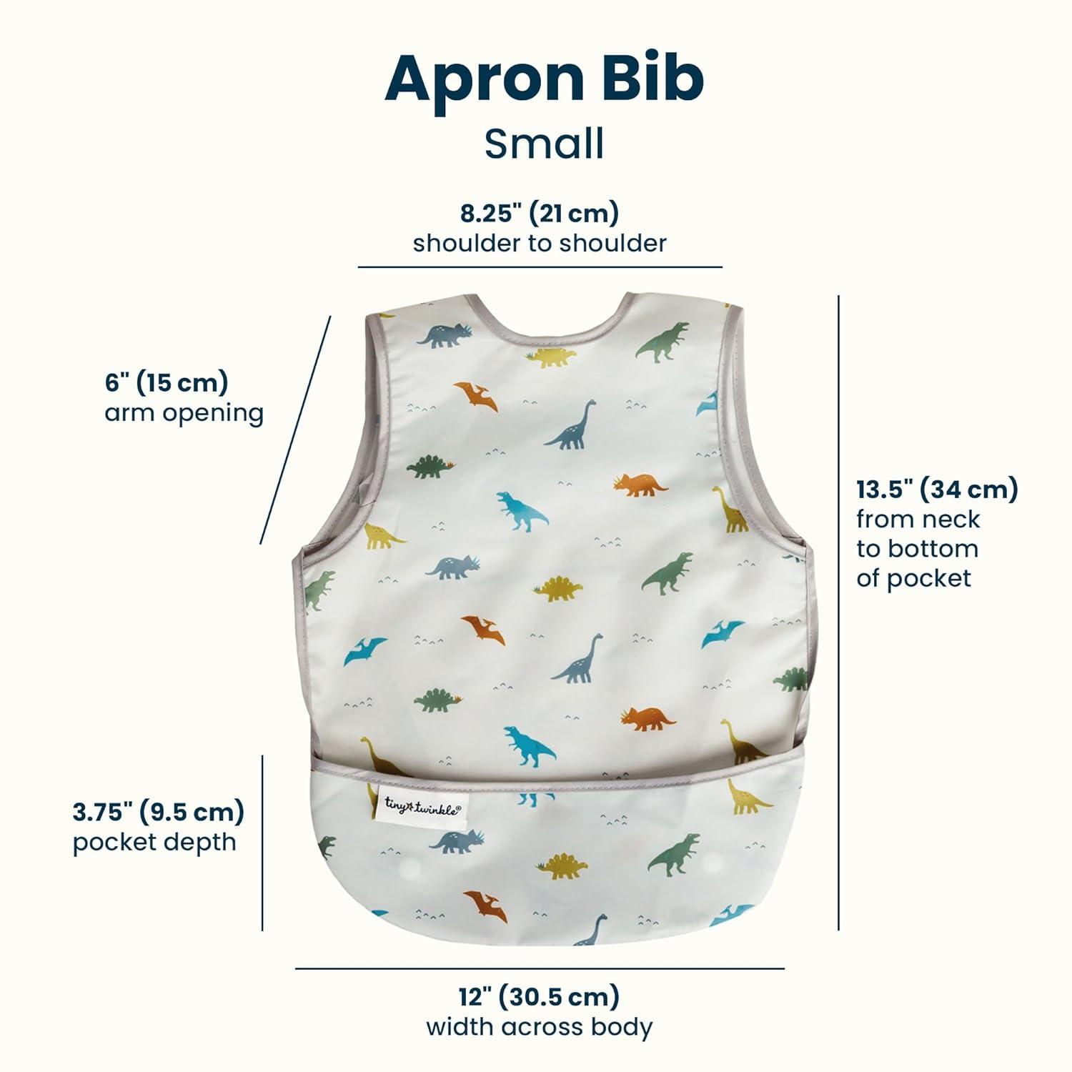 image:imageTiny Twinkle Mess Proof Baby Bib for Boys Waterproof Toddler Bib for Eating Baby Apron for Feeding Machine Washable Perfect Shower Gift Ocean Life 24YDinosaur