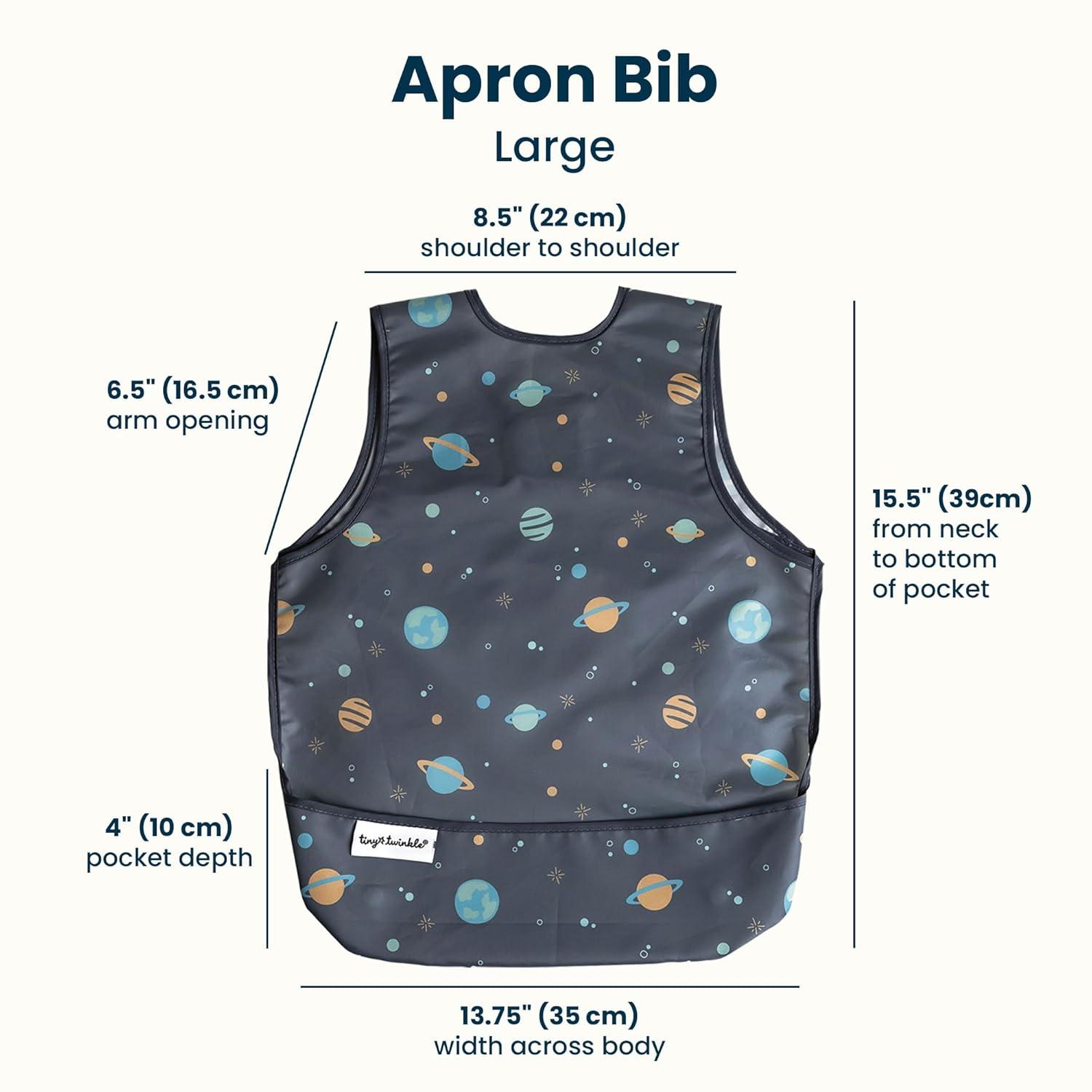 image:imageTiny Twinkle Mess Proof Baby Bib for Boys Waterproof Toddler Bib for Eating Baby Apron for Feeding Machine Washable Perfect Shower Gift Ocean Life 24YSpace