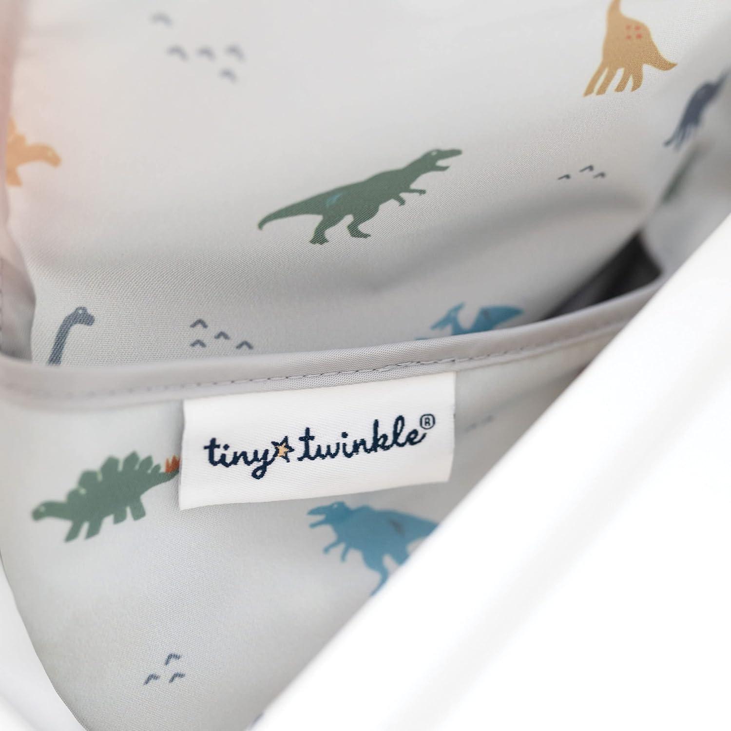 image:imageTiny Twinkle Mess Proof Baby Bib for Boys Waterproof Toddler Bib for Eating Baby Apron for Feeding Machine Washable Perfect Shower Gift Ocean Life 24YDinosaur