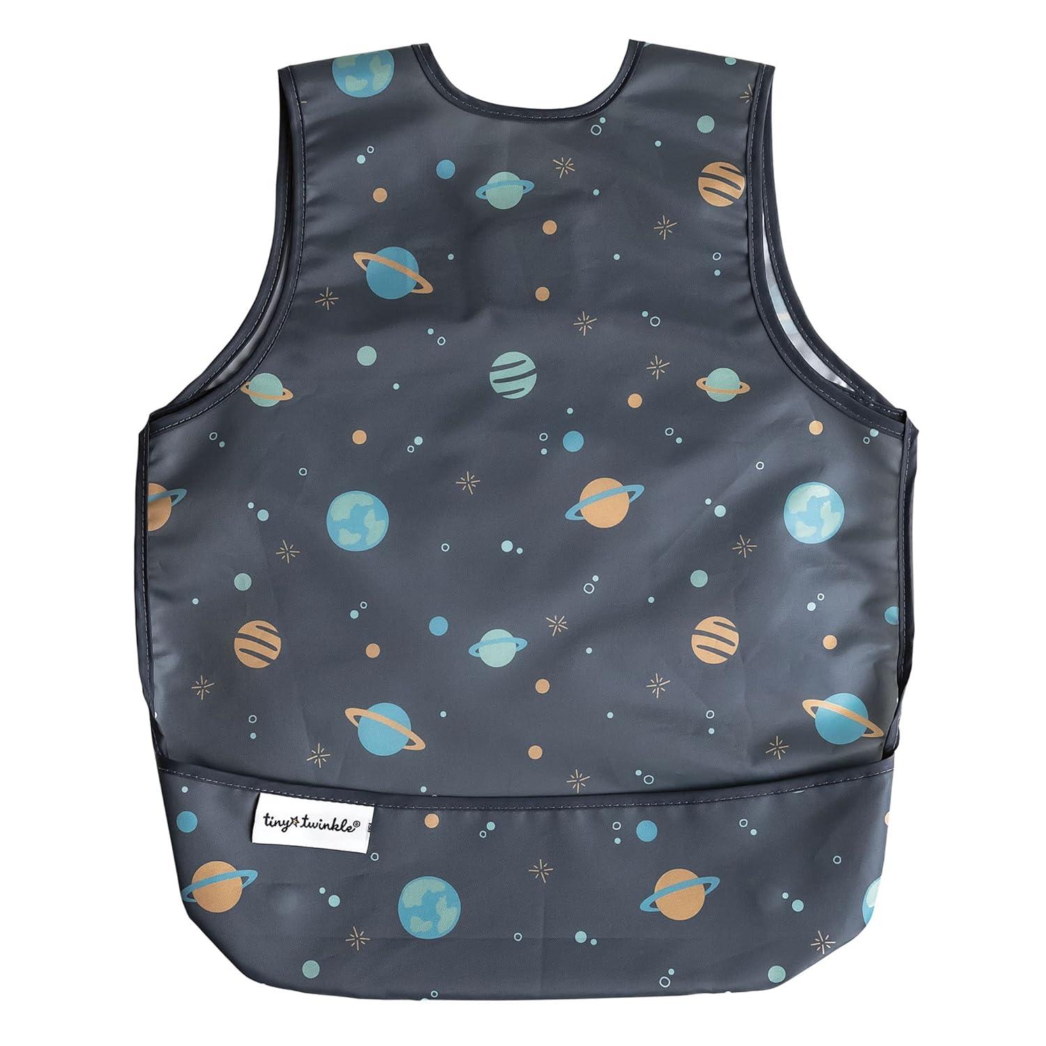 image:imageTiny Twinkle Mess Proof Baby Bib for Boys Waterproof Toddler Bib for Eating Baby Apron for Feeding Machine Washable Perfect Shower Gift Ocean Life 24YSpace