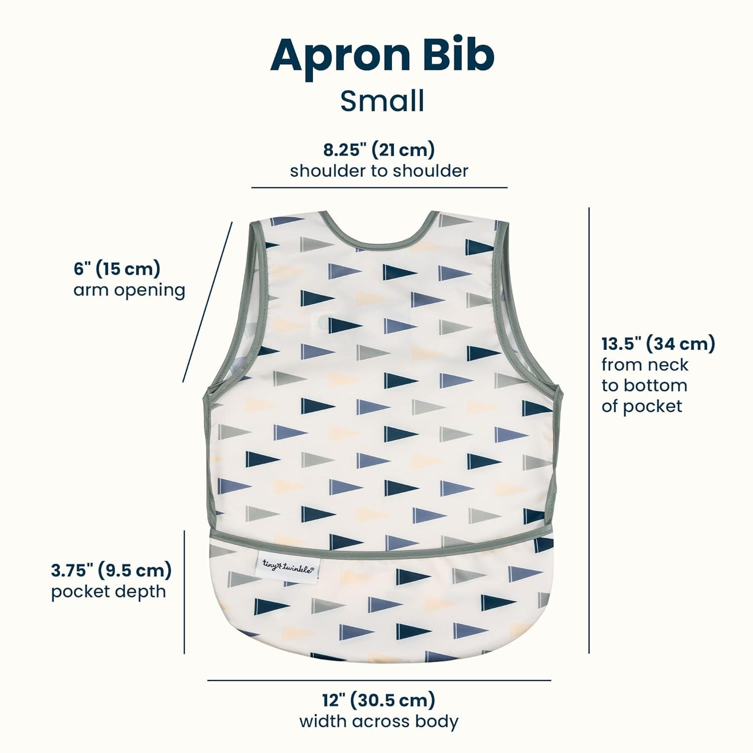 image:imageTiny Twinkle Mess Proof Baby Bib for Boys Waterproof Toddler Bib for Eating Baby Apron for Feeding Machine Washable Perfect Shower Gift Ocean Life 24YVarsity Flags