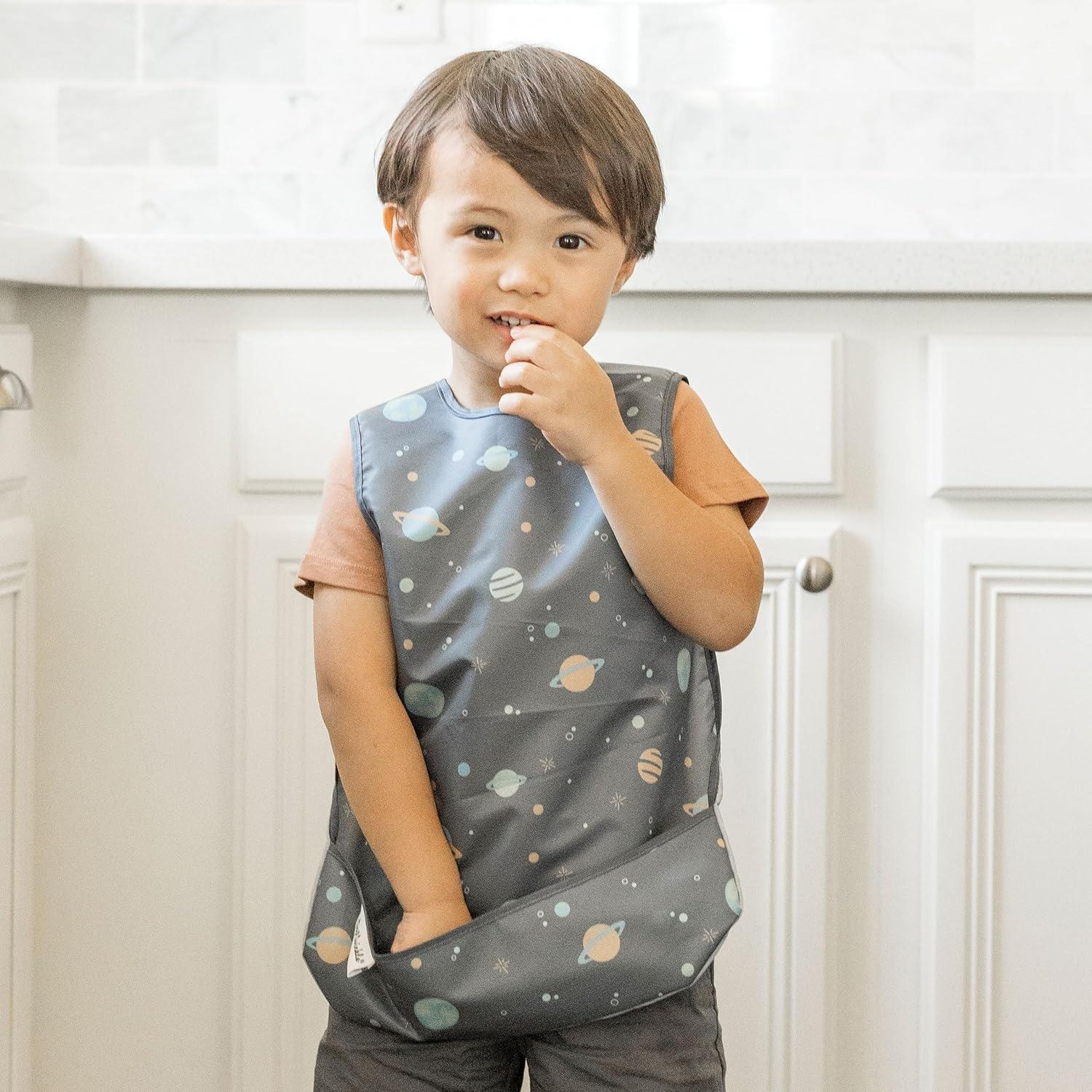 image:imageTiny Twinkle Mess Proof Baby Bib for Boys Waterproof Toddler Bib for Eating Baby Apron for Feeding Machine Washable Perfect Shower Gift Ocean Life 24YSpace