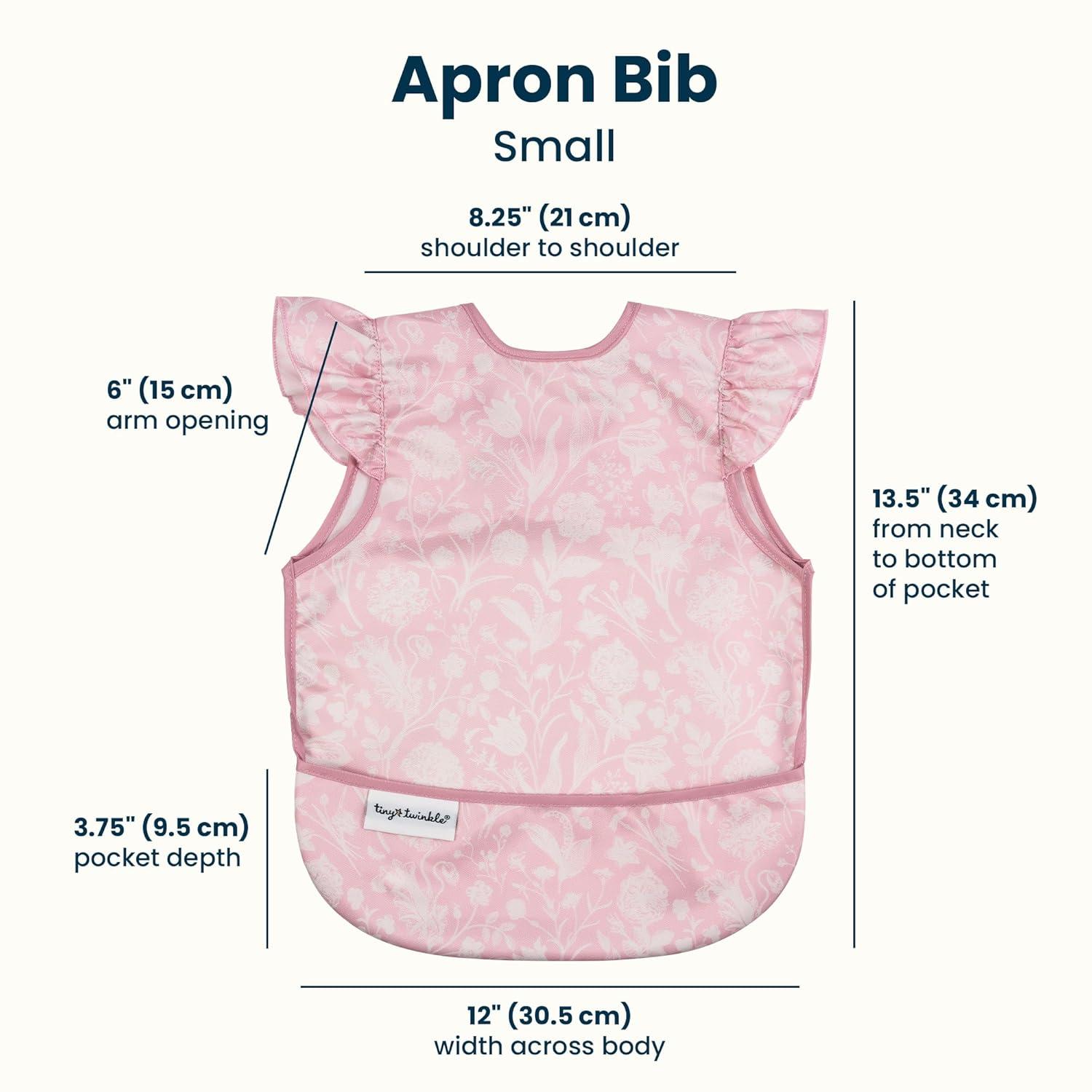 image:imageTiny Twinkle Mess Proof Baby Bibs 2 Pack Waterproof Toddler Bib for Eating Baby Apron for Feeding Machine Washable Perfect Shower Gift Sand Cinnamon 24YBows toile