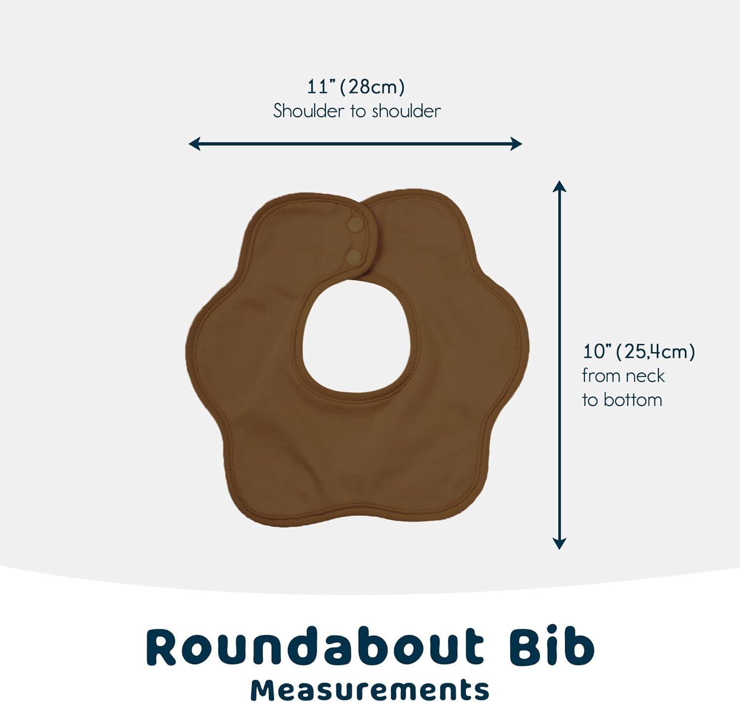 image:imageTiny Twinkle Roundabout Drool Bibs 360 Rotating Waterproof and Absorbent Teething Baby BibsBoy Natural Set 3pack
