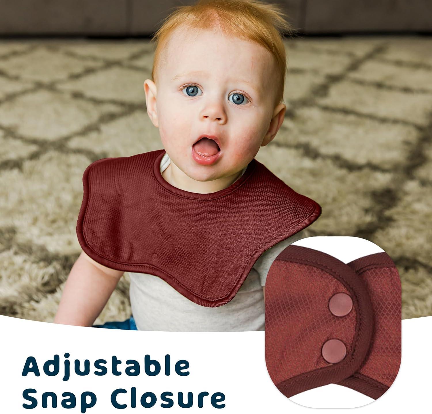 image:imageTiny Twinkle Roundabout Drool Bibs 360 Rotating Waterproof and Absorbent Teething Baby BibsBoy Natural Set 3pack
