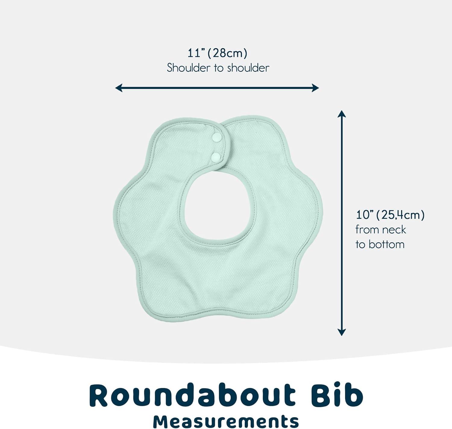 image:imageTiny Twinkle Roundabout Drool Bibs 360 Rotating Waterproof and Absorbent Teething Baby BibsBoy Set Sage 3pack