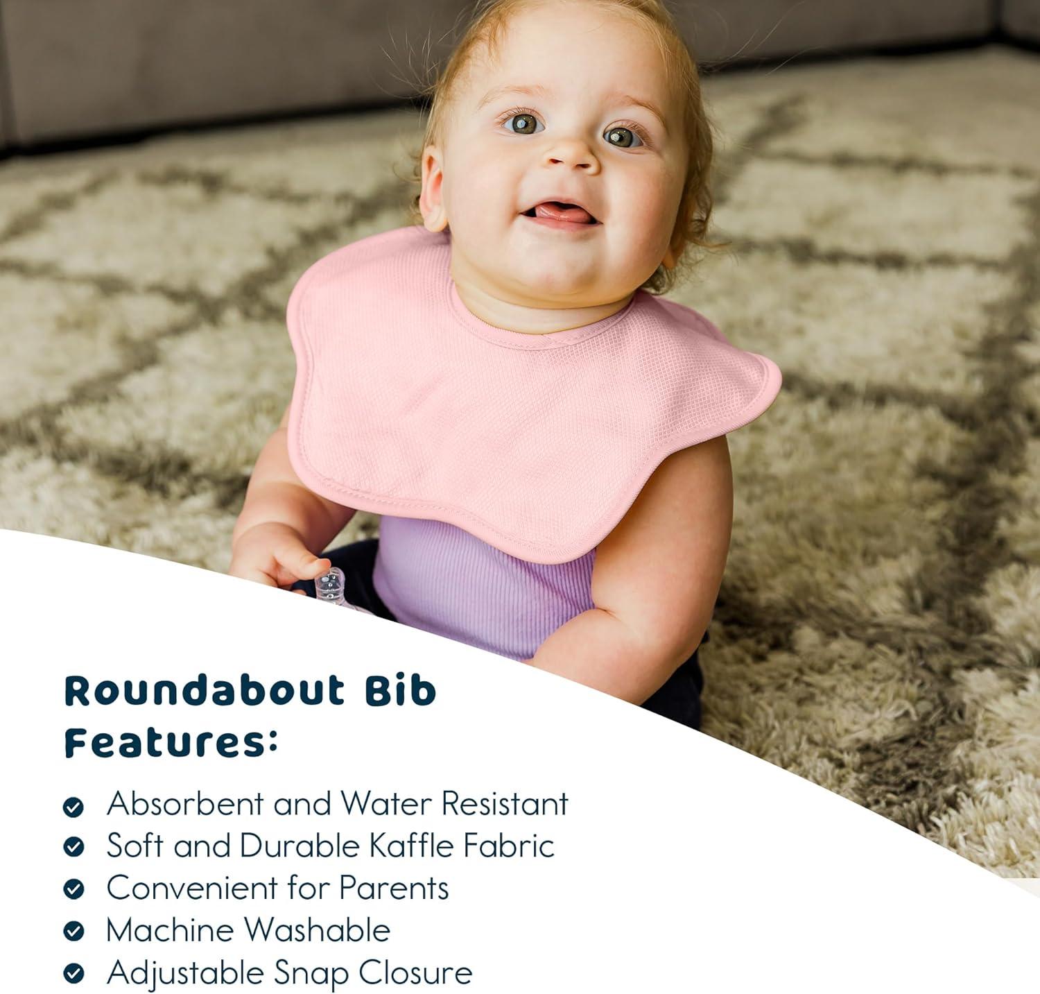 image:imageTiny Twinkle Roundabout Drool Bibs 360 Rotating Waterproof and Absorbent Teething Baby BibsCinnamon Set 3pack