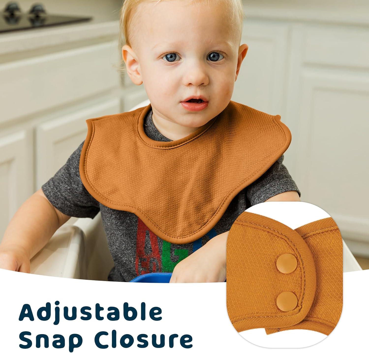 image:imageTiny Twinkle Roundabout Drool Bibs 360 Rotating Waterproof and Absorbent Teething Baby BibsNatural Set 3pack