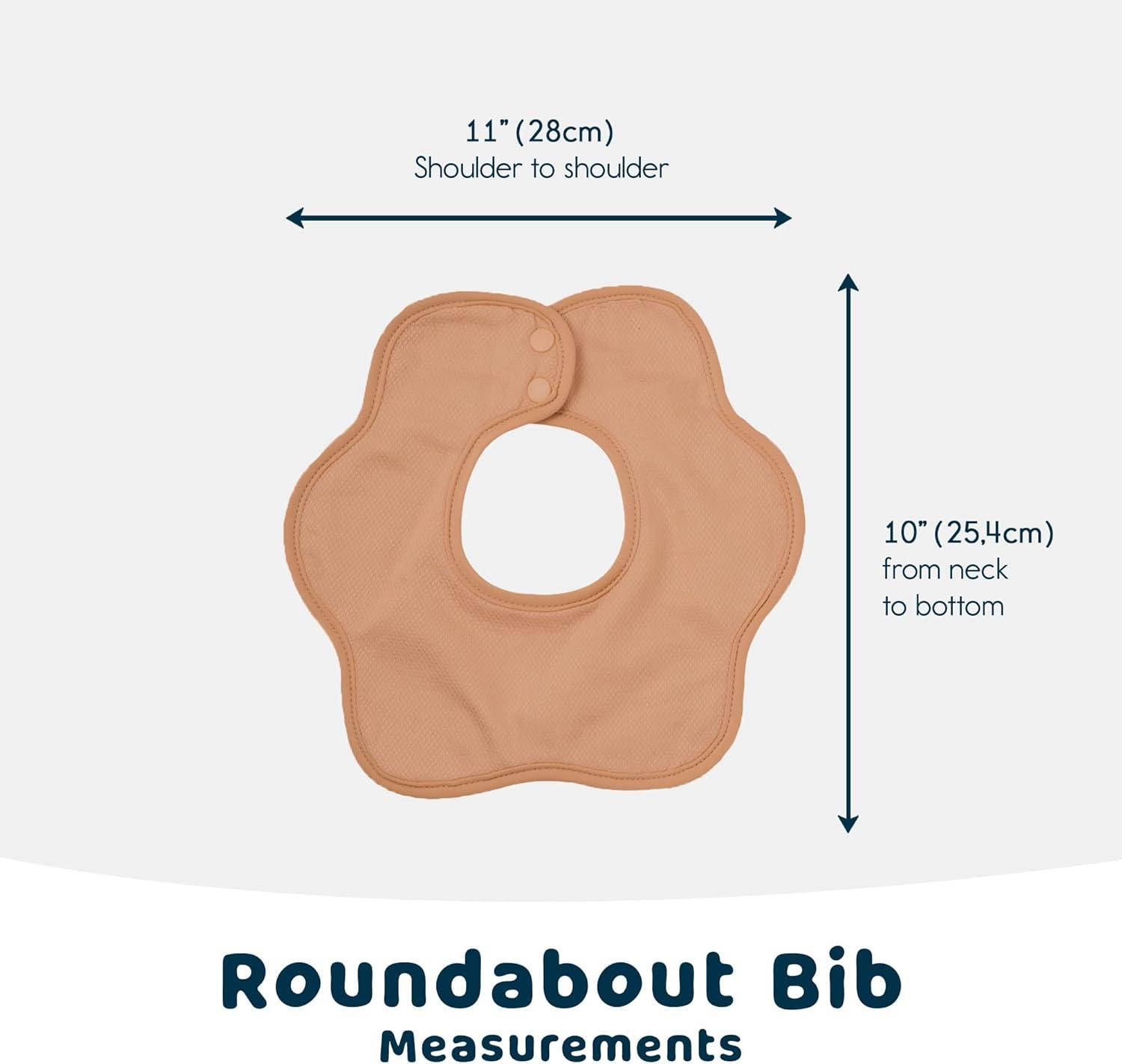 image:imageTiny Twinkle Roundabout Drool Bibs 360 Rotating Waterproof and Absorbent Teething Baby BibsNatural Set 3pack