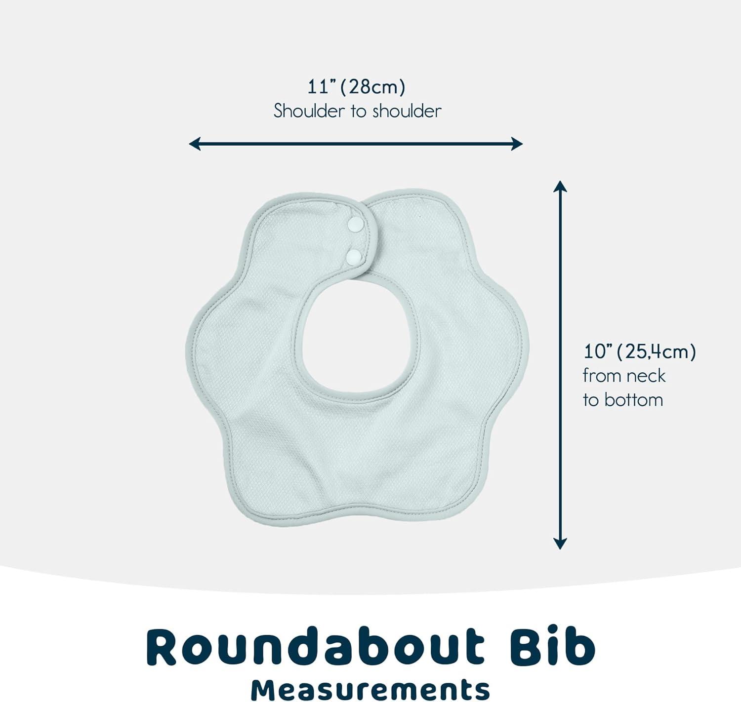 image:imageTiny Twinkle Roundabout Drool Bibs 360 Rotating Waterproof and Absorbent Teething Baby BibsSlate Set 3pack