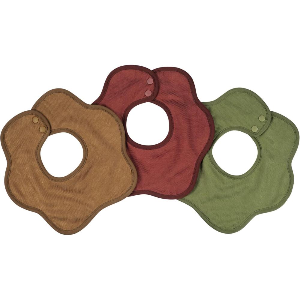 image:imageTiny Twinkle Roundabout Drool Bibs 360 Rotating Waterproof and Absorbent Teething Baby BibsBoy Natural Set 3pack