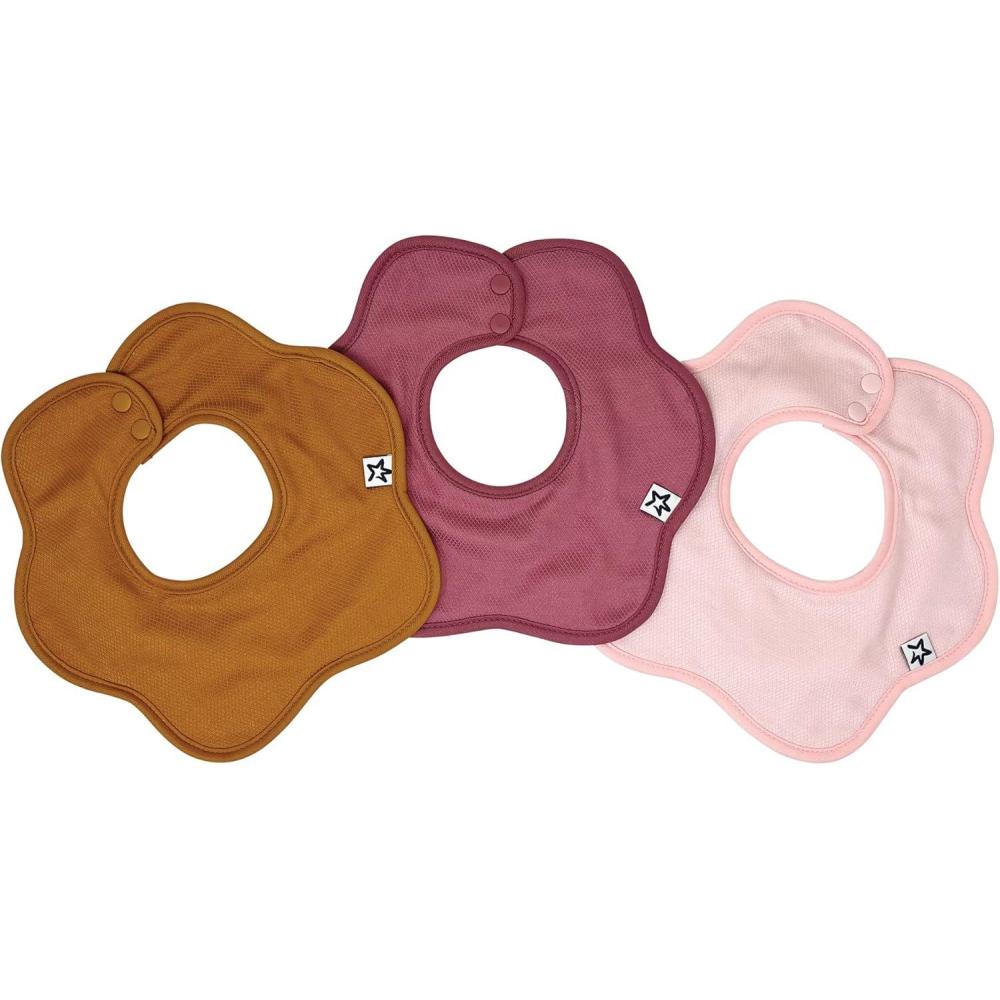 image:imageTiny Twinkle Roundabout Drool Bibs 360 Rotating Waterproof and Absorbent Teething Baby BibsCinnamon Set 3pack