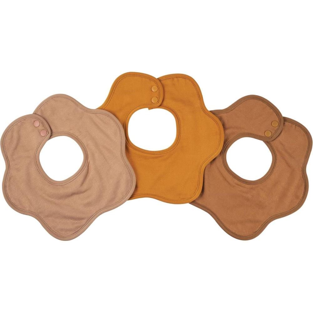 image:imageTiny Twinkle Roundabout Drool Bibs 360 Rotating Waterproof and Absorbent Teething Baby BibsNatural Set 3pack