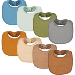 image:imageTiny Twinkle Baby Feeding Bibs  Waterproof and Absorbent Infant Drool and Feeding Baby BibsBoy Set 8pack