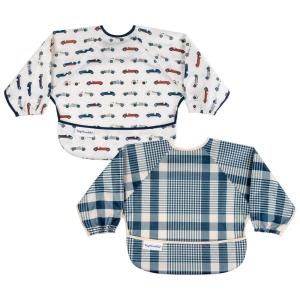 image:imageTiny Twinkle Long Sleeve Bib for Babies amp Toddlers  2Pack Waterproof Smock Bib for Eating  Machine Washable amp MessProof Feeding Essentials  Newborn Shower Gift Peach Terracotta624MVintage Cars gingham