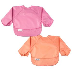 image:imageTiny Twinkle Long Sleeve Bib for Babies amp Toddlers  2Pack Waterproof Smock Bib for Eating  Machine Washable amp MessProof Feeding Essentials  Newborn Shower Gift Peach Terracotta624MSweet Treat