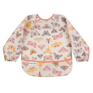 image:imageTiny Twinkle Long Sleeve Bib for Babies amp Toddlers  Waterproof Smock Bib for Eating  Machine Washable amp MessProof Feeding Essentials  Newborn Shower Gift Checkers Black 24YFlutter