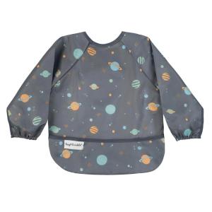 image:imageTiny Twinkle Long Sleeve Bib for Babies amp Toddlers  Waterproof Smock Bib for Eating  Machine Washable amp MessProof Feeding Essentials  Newborn Shower Gift Checkers Black 24YSpace