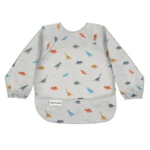 image:imageTiny Twinkle Long Sleeve Bib for Babies amp Toddlers  Waterproof Smock Bib for Eating  Machine Washable amp MessProof Feeding Essentials  Newborn Shower Gift Checkers Black 24YDinosaur