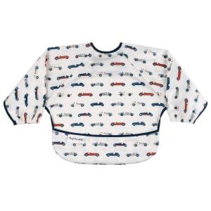 image:imageTiny Twinkle Long Sleeve Bib for Babies amp Toddlers  Waterproof Smock Bib for Eating  Machine Washable amp MessProof Feeding Essentials  Newborn Shower Gift Checkers Black 24YVintage Cars