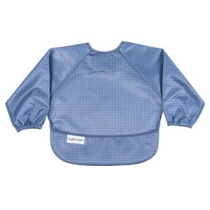 image:imageTiny Twinkle Long Sleeve Bib for Babies amp Toddlers  Waterproof Smock Bib for Eating  Machine Washable amp MessProof Feeding Essentials  Newborn Shower Gift Checkers Black 24YGrid
