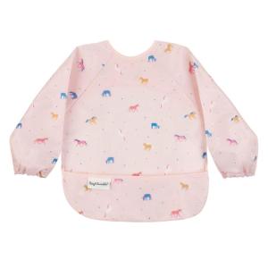 image:imageTiny Twinkle Long Sleeve Bib for Babies amp Toddlers  Waterproof Smock Bib for Eating  Machine Washable amp MessProof Feeding Essentials  Newborn Shower Gift Checkers Black 24YUnicorn Conf