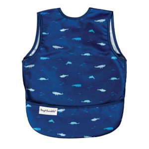 image:imageTiny Twinkle Mess Proof Baby Bib for Boys  Waterproof Toddler Bib for Eating  Baby Apron for Feeding Machine Washable  Perfect Shower Gift Ocean Life 24YOcean Life