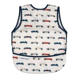 image:imageTiny Twinkle Mess Proof Baby Bib for Boys  Waterproof Toddler Bib for Eating  Baby Apron for Feeding Machine Washable  Perfect Shower Gift Ocean Life 24YVintage Cars