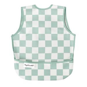image:imageTiny Twinkle Mess Proof Baby Bib for Boys  Waterproof Toddler Bib for Eating  Baby Apron for Feeding Machine Washable  Perfect Shower Gift Ocean Life 24YGreen Checkers