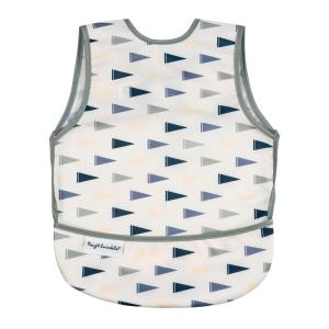 image:imageTiny Twinkle Mess Proof Baby Bib for Boys  Waterproof Toddler Bib for Eating  Baby Apron for Feeding Machine Washable  Perfect Shower Gift Ocean Life 24YVarsity Flags
