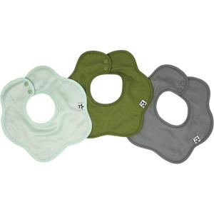 image:imageTiny Twinkle Roundabout Drool Bibs  360 Rotating Waterproof and Absorbent Teething Baby BibsBoy Set Sage 3pack