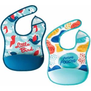 image:imageTiny Twinkle Silicone Pocket Bibs  Waterproof Food Catching MessProof Bibs for 624 Months Baby Boy and Girl ToddlersLittle  Foodie