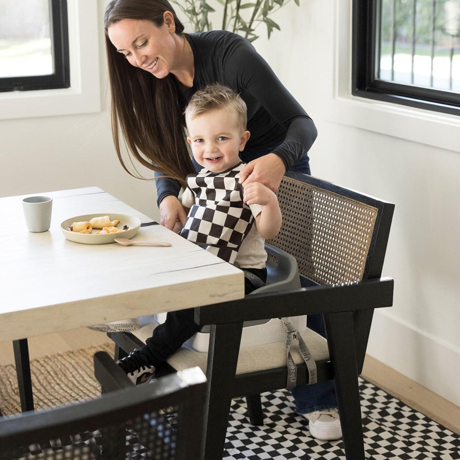 image:imageTiny Twinkle Splat Mat for Under High Chair or Table 44 x 44 Waterproof amp MessProof High Chair Mat for Baby Machine Washable for Mealtime or ArtBeige CheckersBlack Checkers