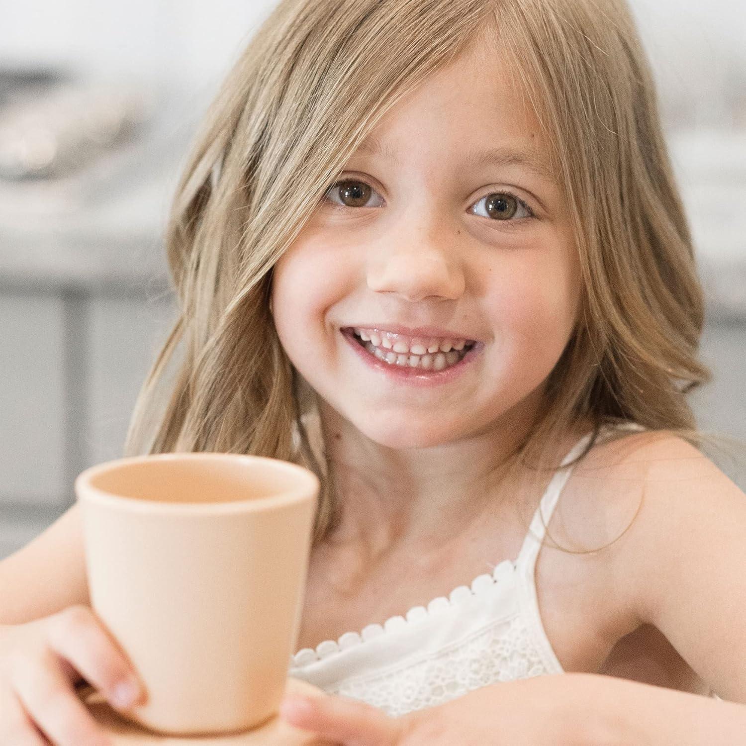 image:imageTiny Twinkle Tableware 3 Pack Cups Set BPAFree For Kids and Toddlers Polypropylene Plastic Tumblers Sand Cinnamon Taupe Cup