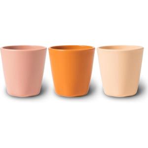 image:imageTiny Twinkle Tableware 3 Pack Cups Set  BPAFree For Kids and Toddlers  Polypropylene Plastic Tumblers Sand Cinnamon Taupe Cup