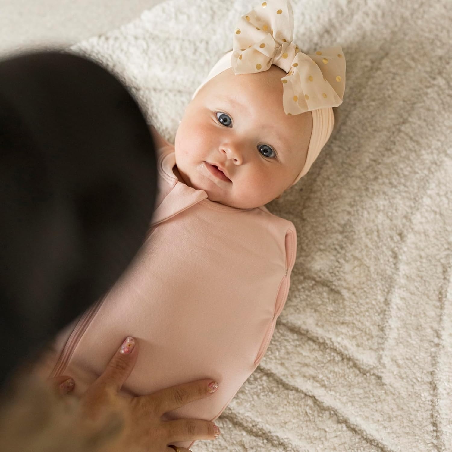 image:imageTiny Twinkle Baby Sleep Sack 612 Months 10 TOG Cotton amp Elastane Wearable Blanket Swaddle Transition MicroFleece Machine Washable OrchidPink