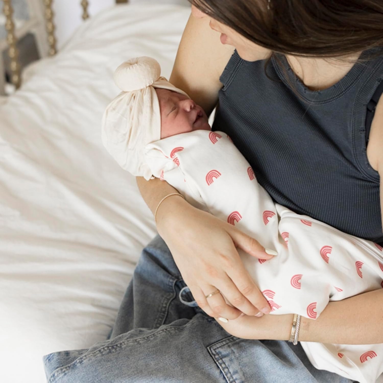 image:imageTiny Twinkle Baby Sleep Sack 612 Months 10 TOG Cotton amp Elastane Wearable Blanket Swaddle Transition MicroFleece Machine Washable OrchidRainbows
