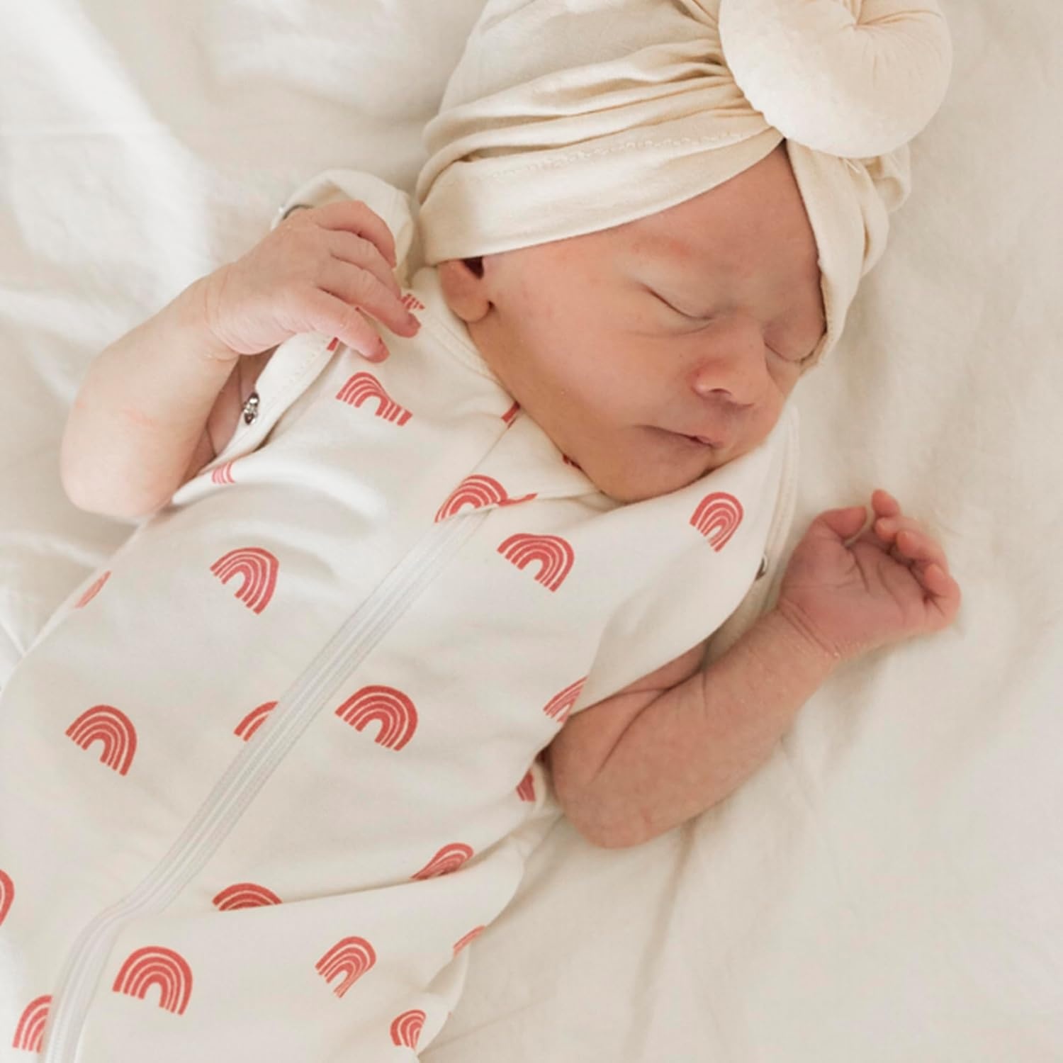 image:imageTiny Twinkle Baby Sleep Sack 612 Months 10 TOG Cotton amp Elastane Wearable Blanket Swaddle Transition MicroFleece Machine Washable OrchidRainbows